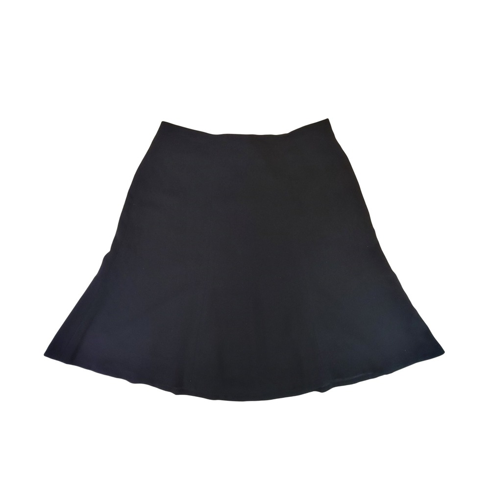 Vintage A Line Skirt Women's Size‎ 10 Knee Length Black Career